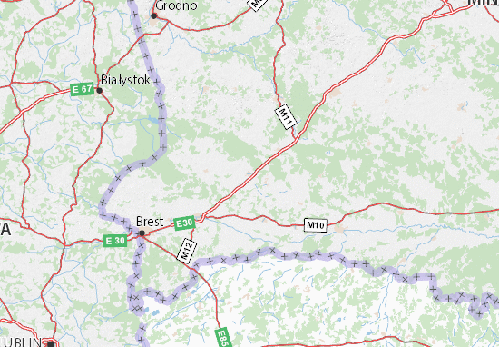 Mapa Byarozauhski