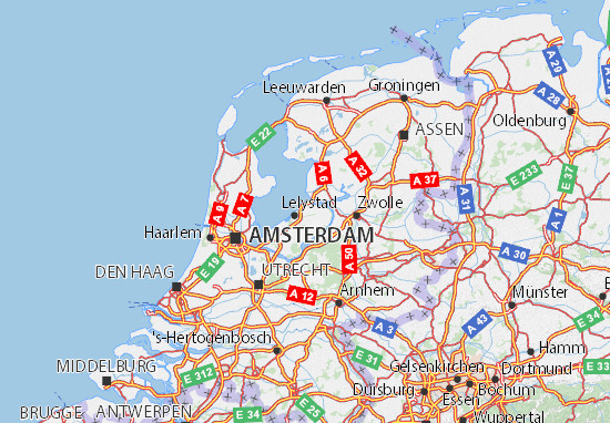 Karte Stadtplan Flevoland