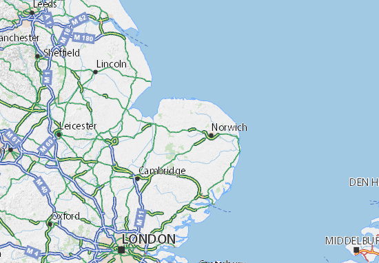 Mapa Norfolk