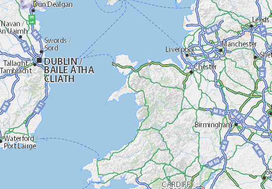 Karte Stadtplan Gwynedd