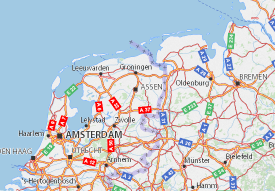 Karte Stadtplan Drenthe