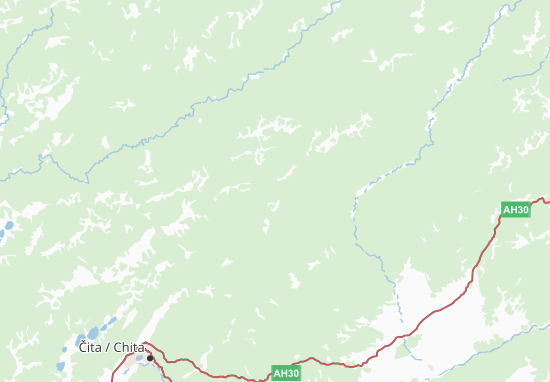 Mapa Zabajkal&#x27;skij kraj