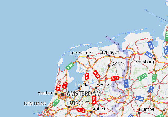 Kaart Plattegrond Fryslân