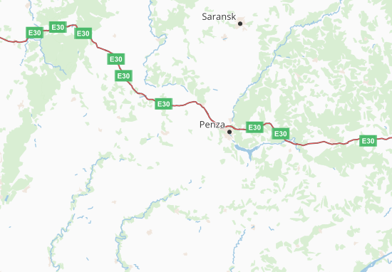 Mapa Penzenskaja oblast&#x27;