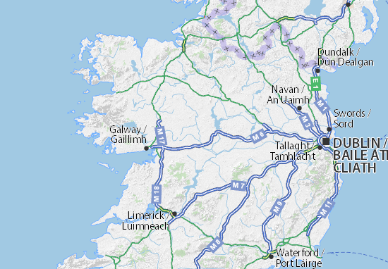 Karte Stadtplan Ireland