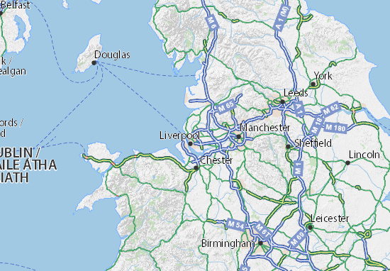 Carte-Plan Merseyside