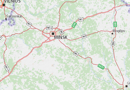 Karte Stadtplan Pukhavitski