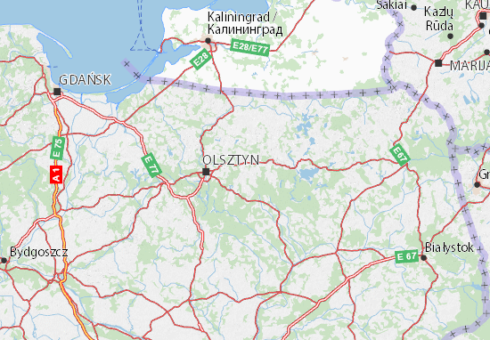Warmińsko-Mazurskie Map