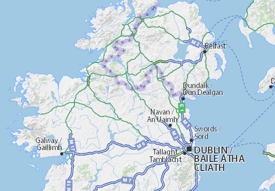 Karte Stadtplan Cavan