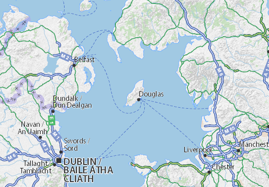 MICHELIN Isle of Man map - ViaMichelin