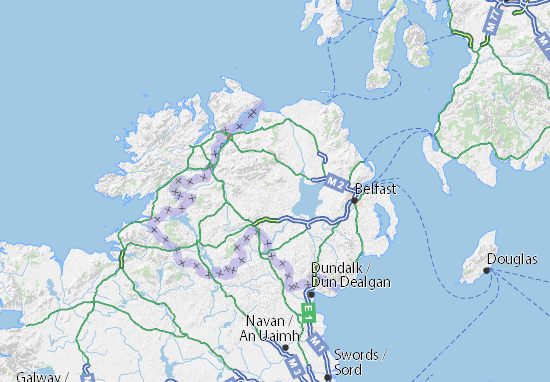 Mapa Plano Northern Ireland