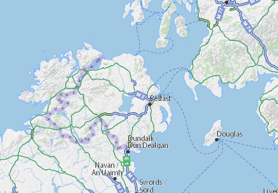 Karte Stadtplan Antrim and Newtownabbey