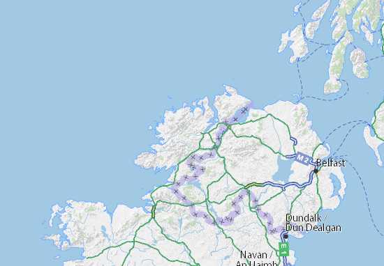 Mapa Donegal