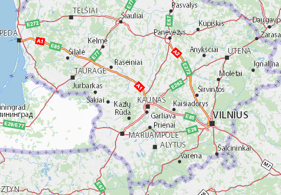 Karte Stadtplan Kauno apskritis