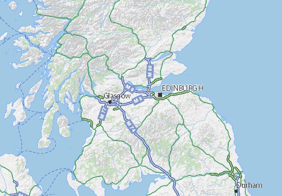Karte Stadtplan West Lothian