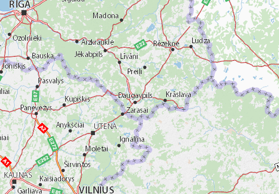 Karte Stadtplan Daugavpils novads