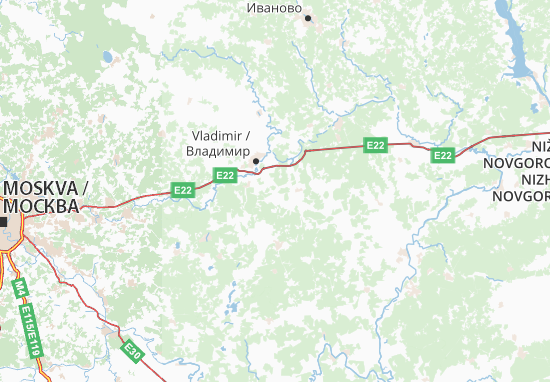 Carte-Plan Vladimirskaja oblast&#x27;