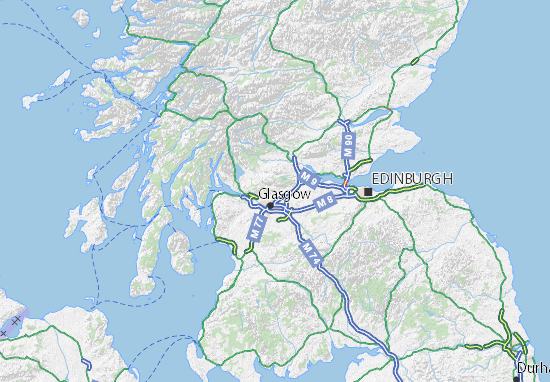 Karte Stadtplan East Dunbartonshire