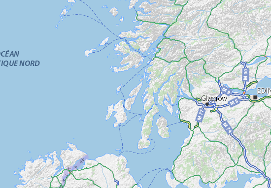 Kaart Plattegrond Argyll and Bute