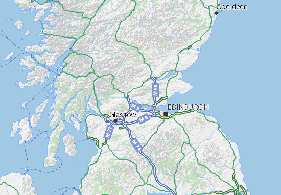 Mapa Clackmannanshire