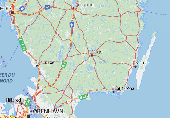 Kronobergs län Map