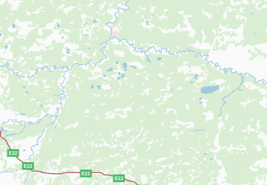Mapa Tjumenskaja oblast&#x27;