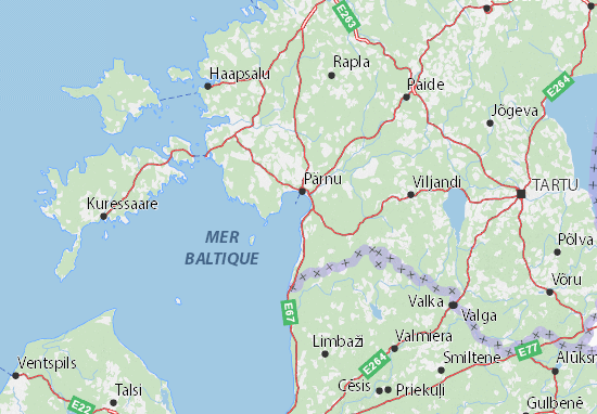 Kaart Plattegrond Pärnumaa