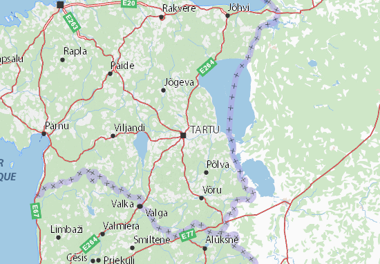 Karte Stadtplan Tartumaa