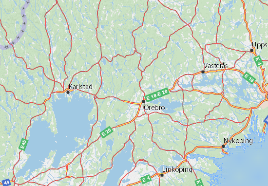 Karte Stadtplan Örebro län