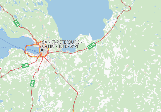 Leningradskaja oblast&#x27; Map