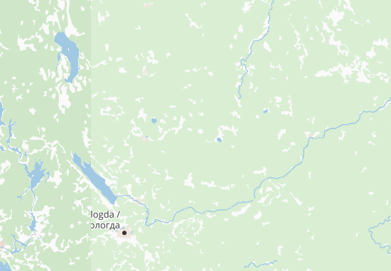 Kaart Plattegrond Vologodskaja oblast&#x27;