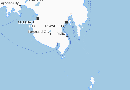 Mapa Davao Occidental