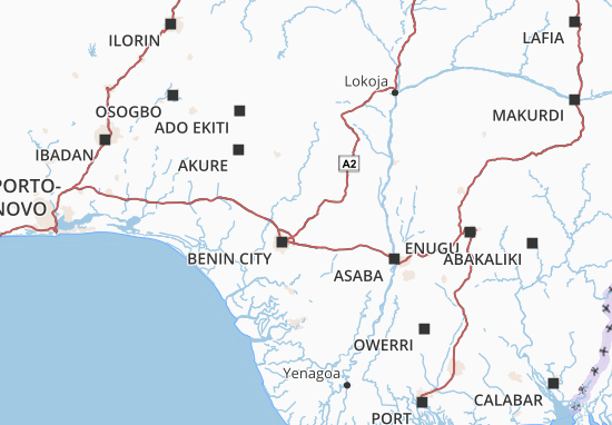 Karte Stadtplan Edo
