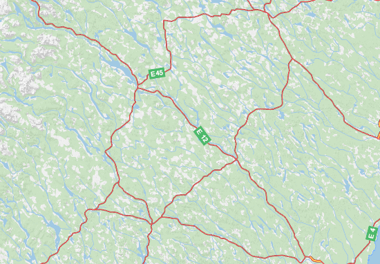 Kaart Plattegrond Västerbottens län