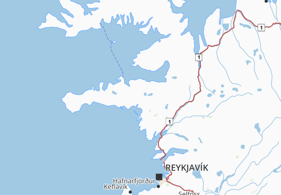 Mapa Vesturland