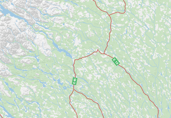 Kaart Plattegrond Norrbottens län