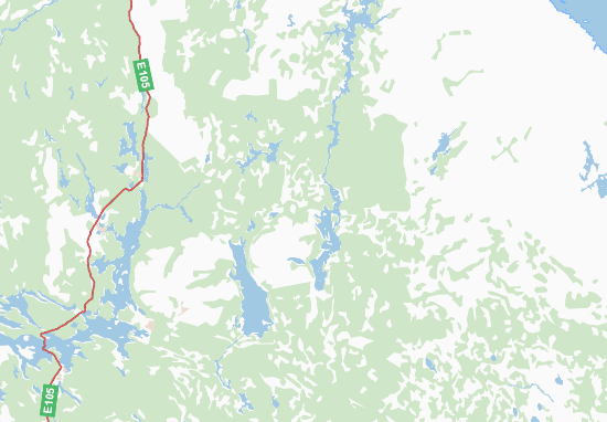 Karte Stadtplan Murmanskaja oblast&#x27;