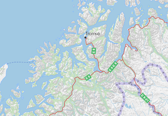 Karte Stadtplan Troms