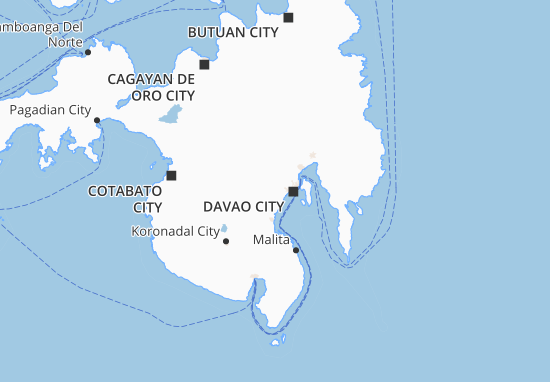 Karte Stadtplan Davao Del Sur