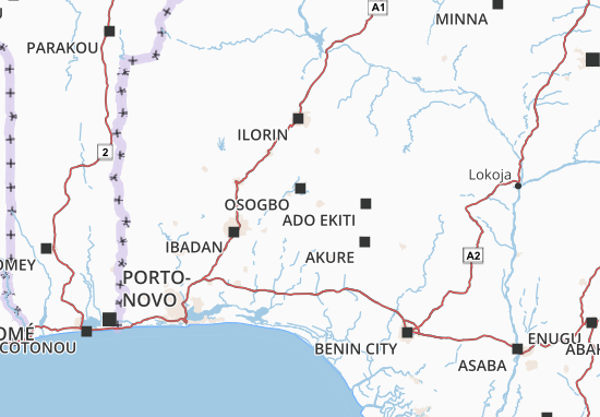 Karte Stadtplan Osun