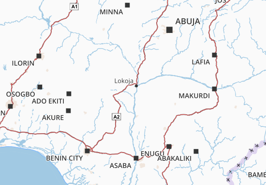 Karte Stadtplan Kogi