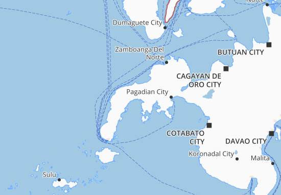 Mapa Zamboanga Peninsula