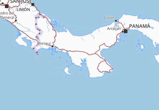 Karte Stadtplan Veraguas