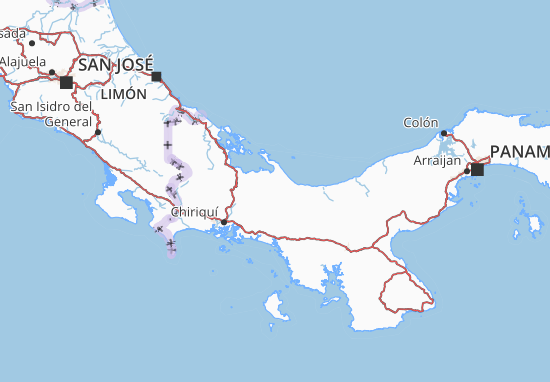 Ngäbe-Buglé Map