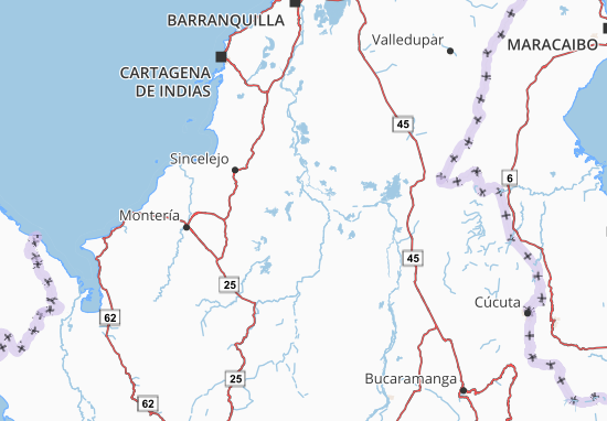 Kaart Plattegrond Bolívar