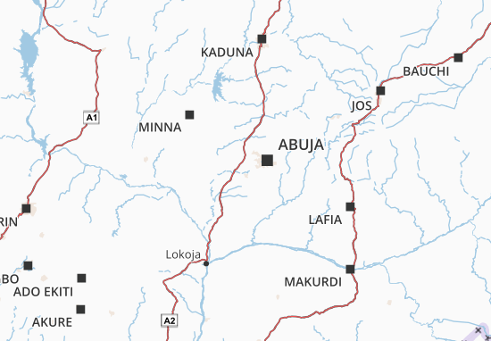Mapa Abuja Capital Territory