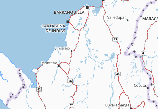 Kaart Plattegrond Sucre