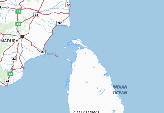 Mapa Northern