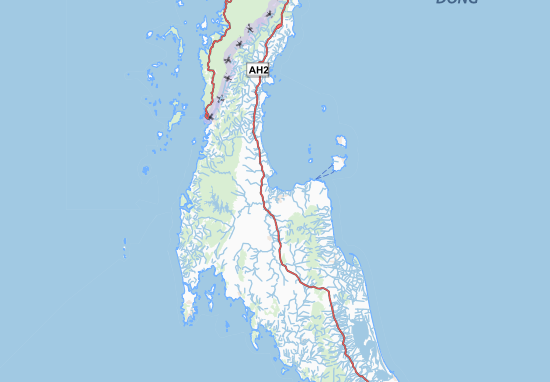 Mapa Plano Surat Thani