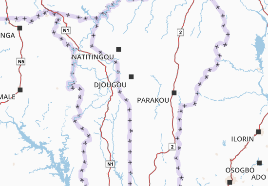 Mapa Donga